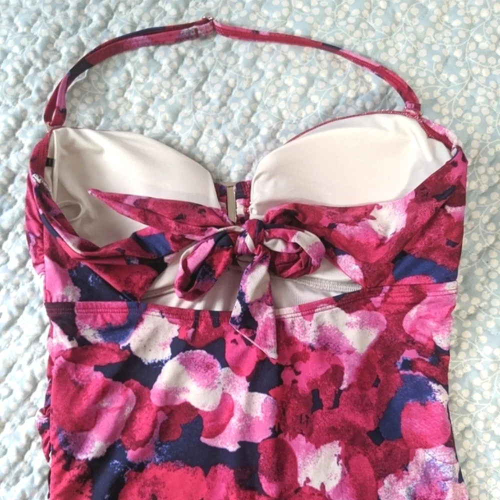Calvin Klein Poppy Bandeau Maillot Swimsuit